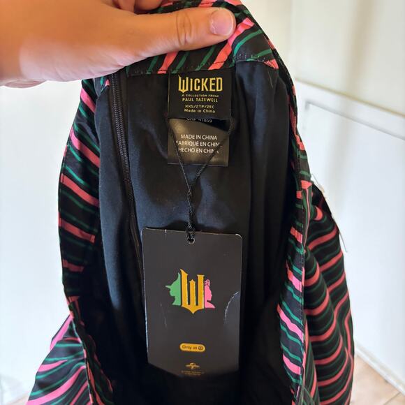 Wicked Paul Tazewell Target Collection NWT Striped Bubble Skirt Pink Green XXS - Picture 5 of 9